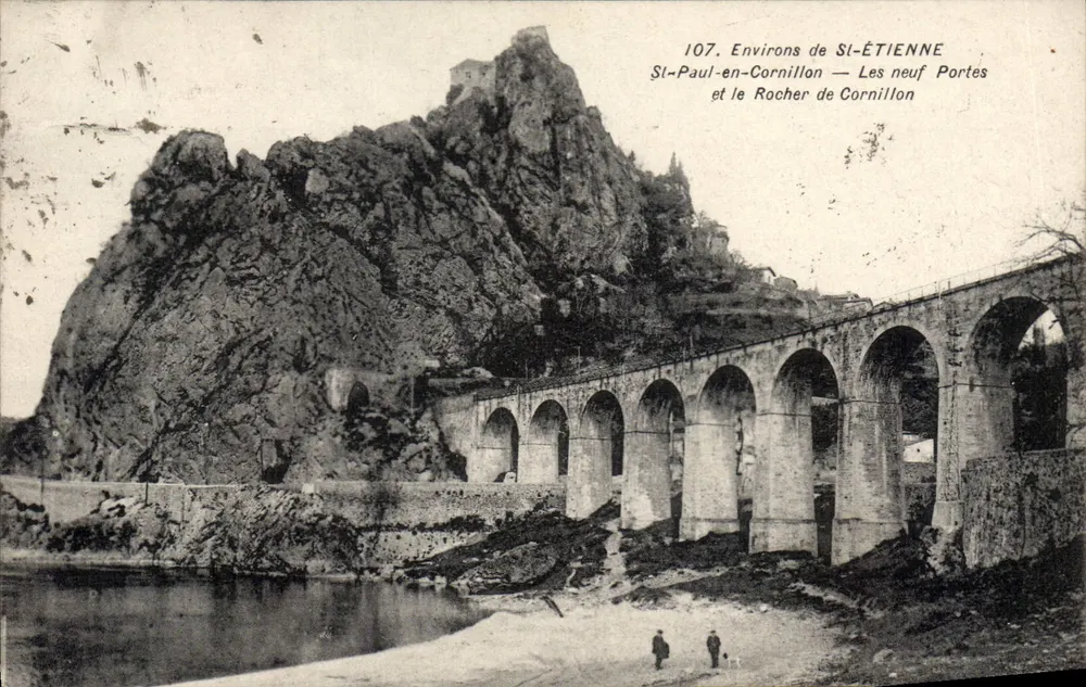 St-Paul-en-Cornillon — Les neuf Portes et le Rocher de Cornillon — Éditions de St-Étienne, n°107 - Vorderseite
