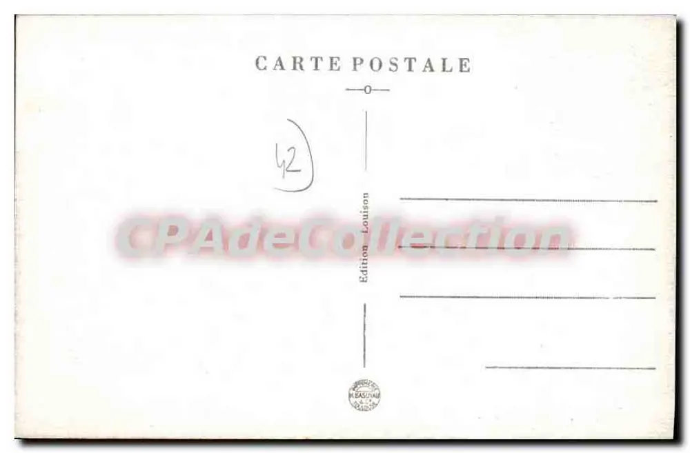 Sury-le-Comtal — Castelo de Aubigny — Edição Louisson - Verso