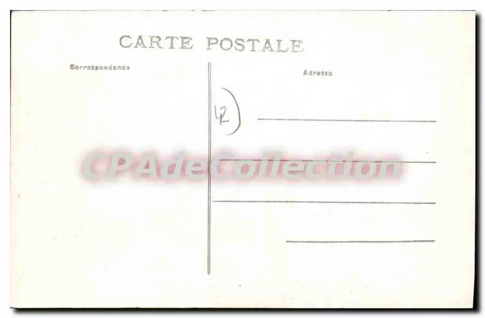 Mont-Pilat (Loire) — Straße vor dem Grand-Hôtel — unbekannter Verleger, Nr. 86 - Rückseite