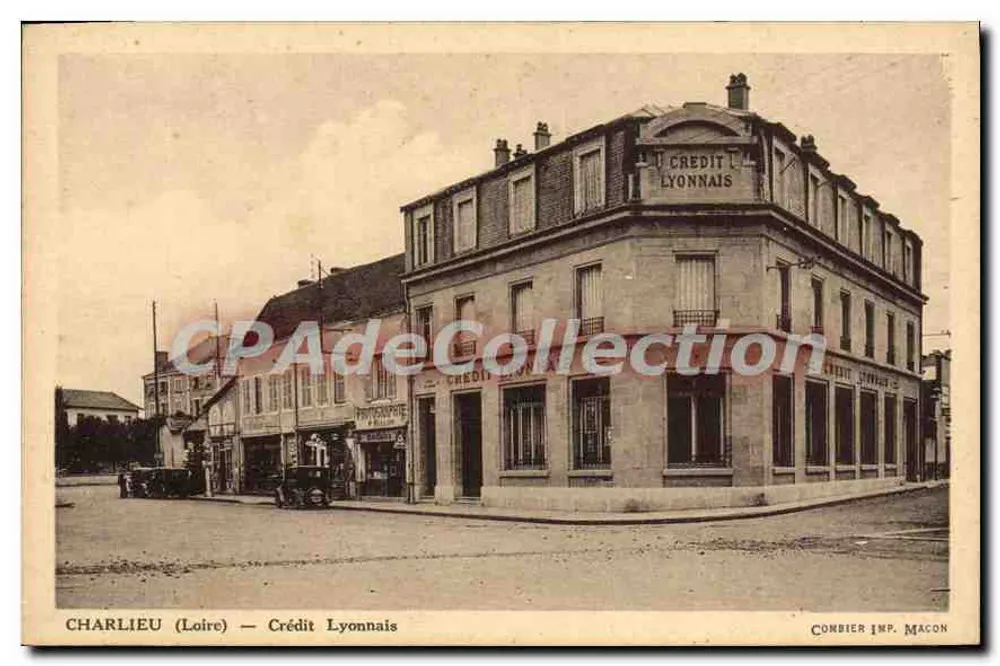 Charlieu (Loire) — Crédit Lyonnais — Combier Imp. Macon - Frente