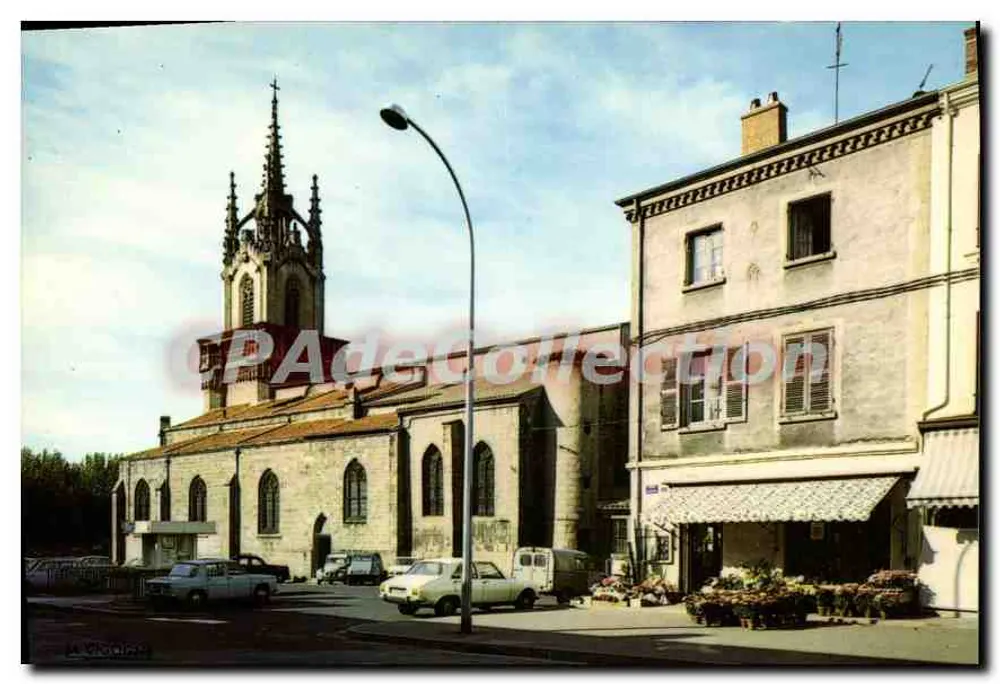 Chiesa e Piazza del Forum — Feurs (Loira) — Edizioni 'LA CIGOGNE', Lione - Recto