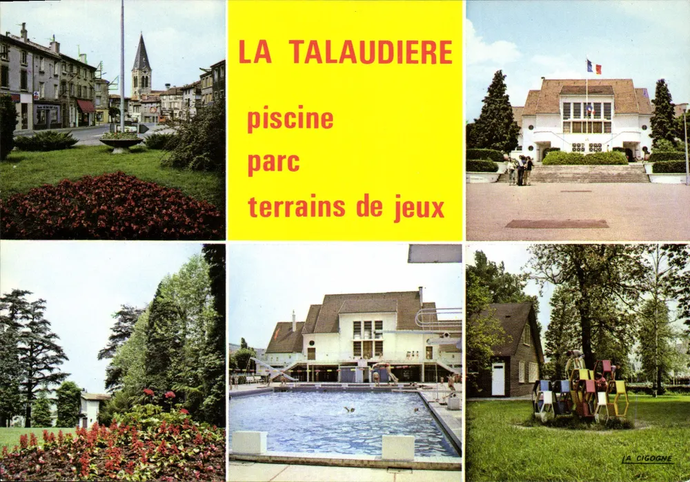 La Talaudière — Schwimmbecken, Park, Spielplätze — Editions La Cigogne - Vorderseite