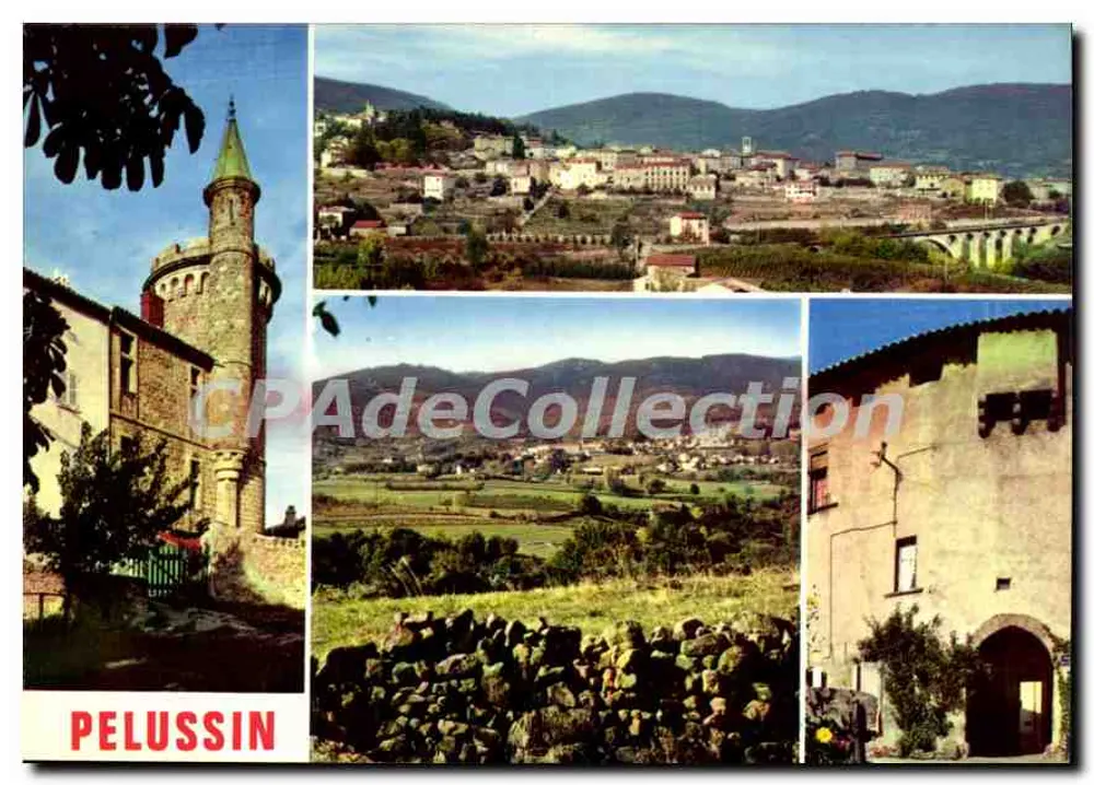 Pelussin — Panoramablick und architektonische Details — 'La Pigeonne' Editions n°168.13 - Vorderseite