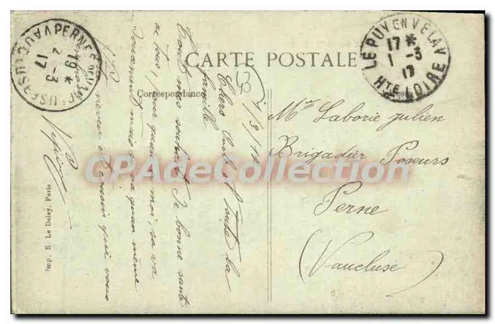 Le Puy — Praça do Breuil — A Alta Loire Pitoresca, n°4148 - Verso