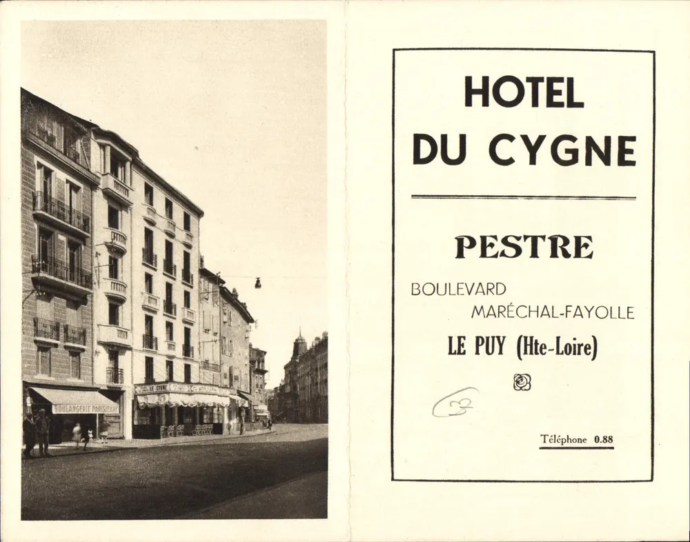 Hôtel du Cygne — Le Puy (Haute-Loire) — Pestre - Vorderseite