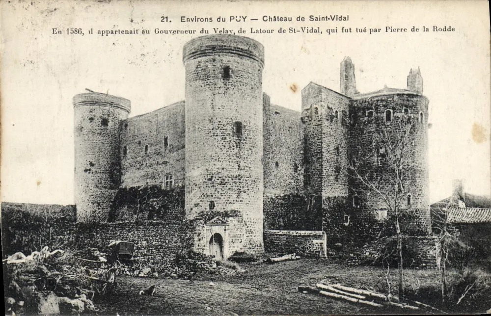Ao redor do PUY — Castelo de Saint-Vidal — Imp. E. Le Daley, Paris - Frente