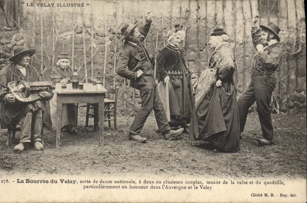 Die Bourrée des Velay — nationale Tanz — Cliché M. B. - Rep. int. n°278 - Vorderseite