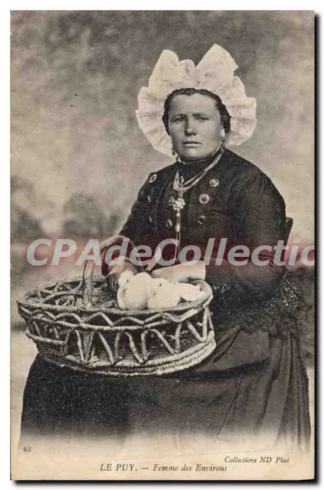 LE PUY — Frau aus der Umgebung — Collections ND Phot, n°63 - Vorderseite