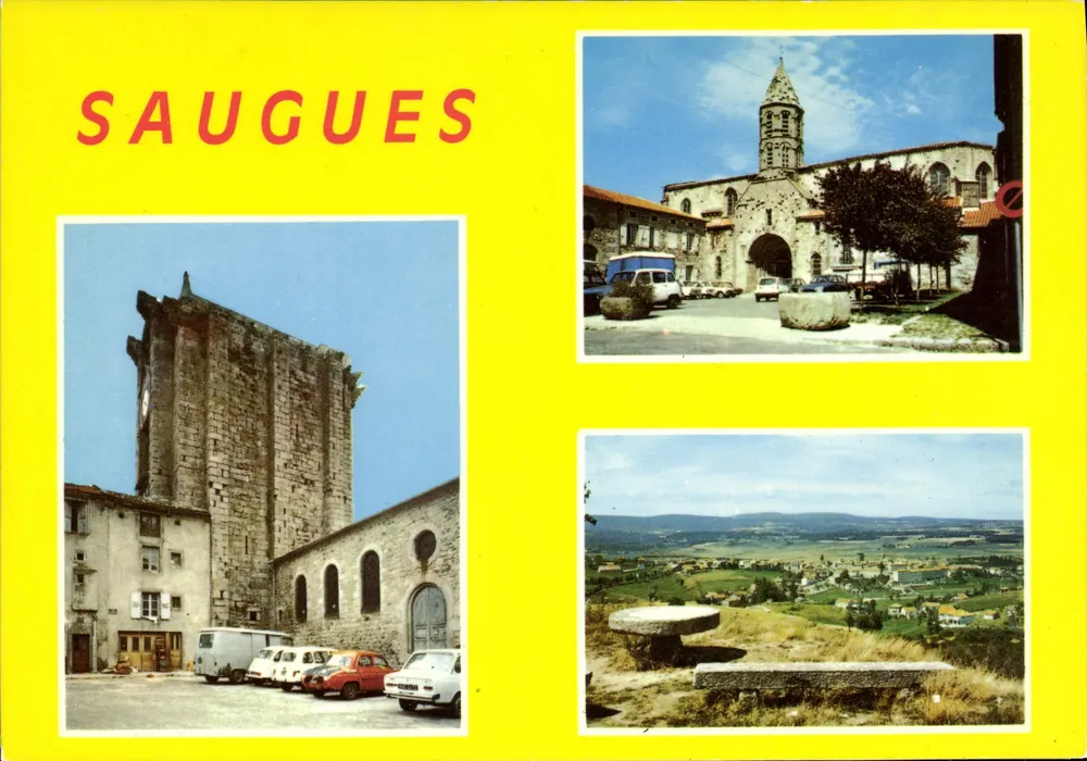 Saugues — Allgemeiner Blick und die Tour der Engländer — Éditions Haute Loire Touristique - Vorderseite