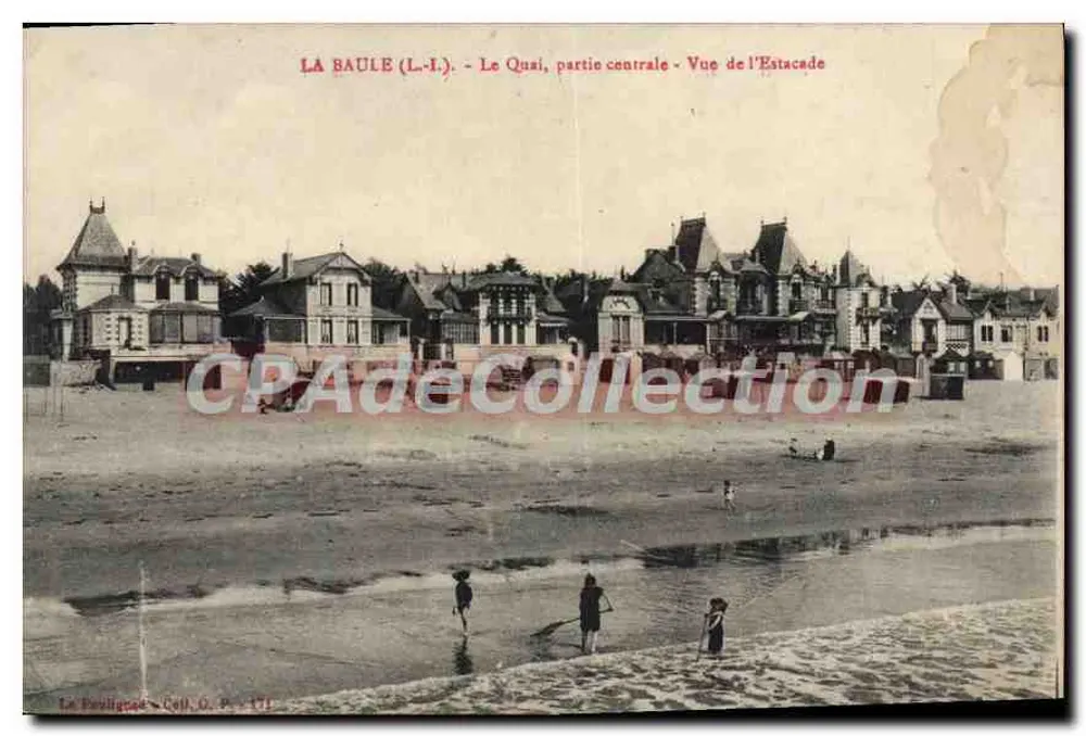 La Baule (L.-I.) - Der Quai, zentrale Teil - Ansicht der Estacade - Vorderseite