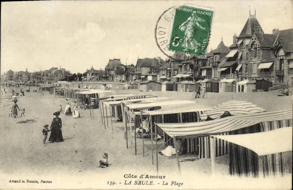 Costa do Amor - La Baule - A Praia — Artaud e Nozais, Nantes, n°139 - Frente