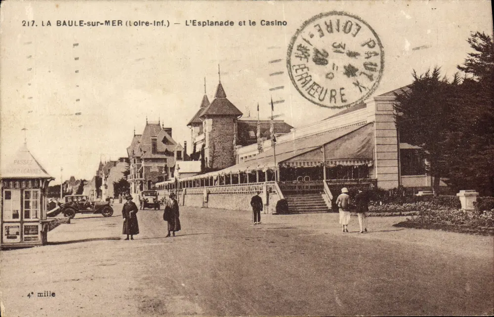 La Baule-sur-Mer (Loire-Inf.) — Die Promenade und das Casino — Gehe durch die Eingangstür — 4. Tausend - Vorderseite