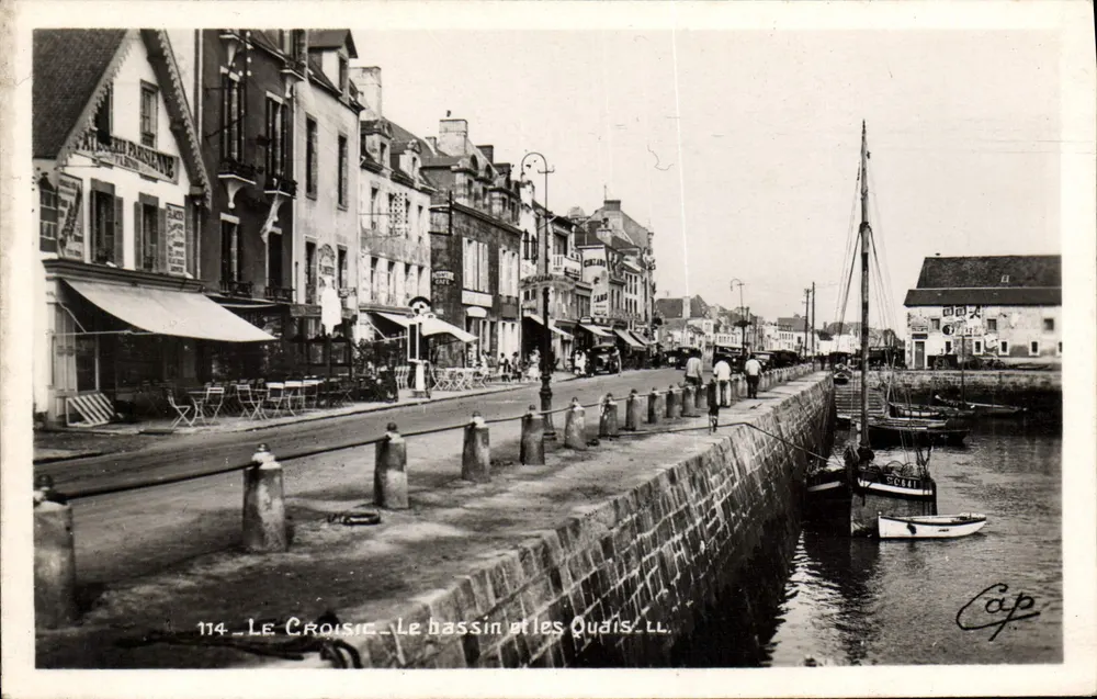 Le Croisic — Der Hafen und die Kai — Cap - Vorderseite