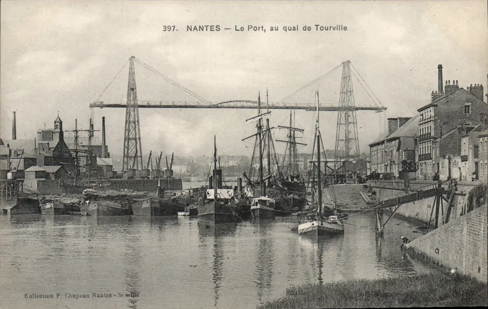 NANTES — Der Hafen, am Tourville-Quai — Sammlung F. Chapeau Nantes - 3e millé - Vorderseite