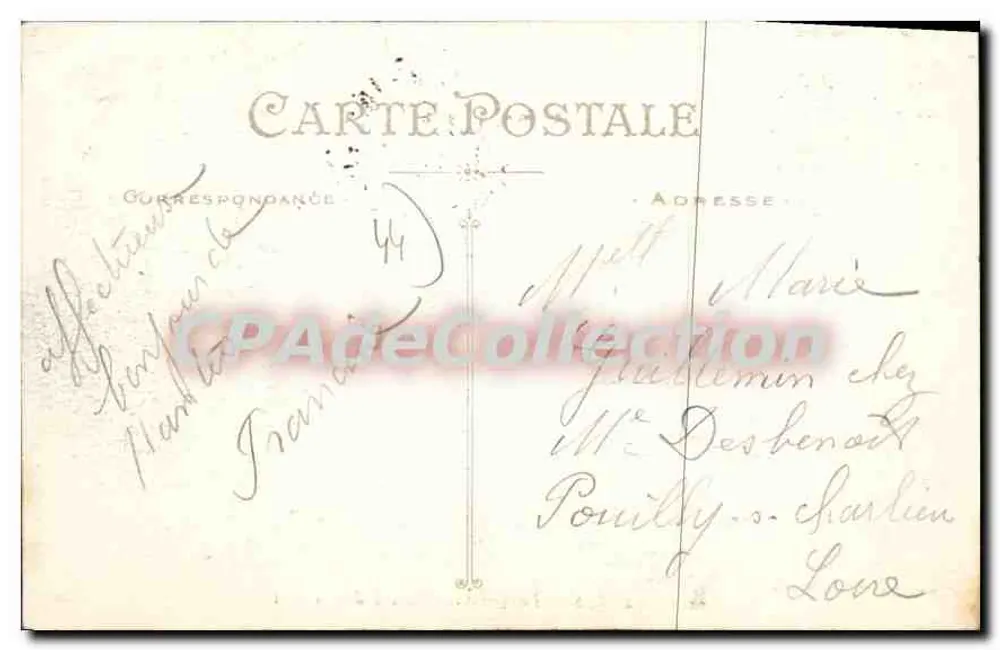 NANTES — Les Quais et l'Escadre dans le Port — Artaud et Nozais, Nantes, n°606 - Rückseite