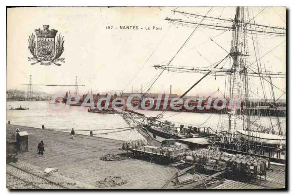 NANTES - O Porto — Bilhete postal antigo n°197, editor NATHAN - Frente