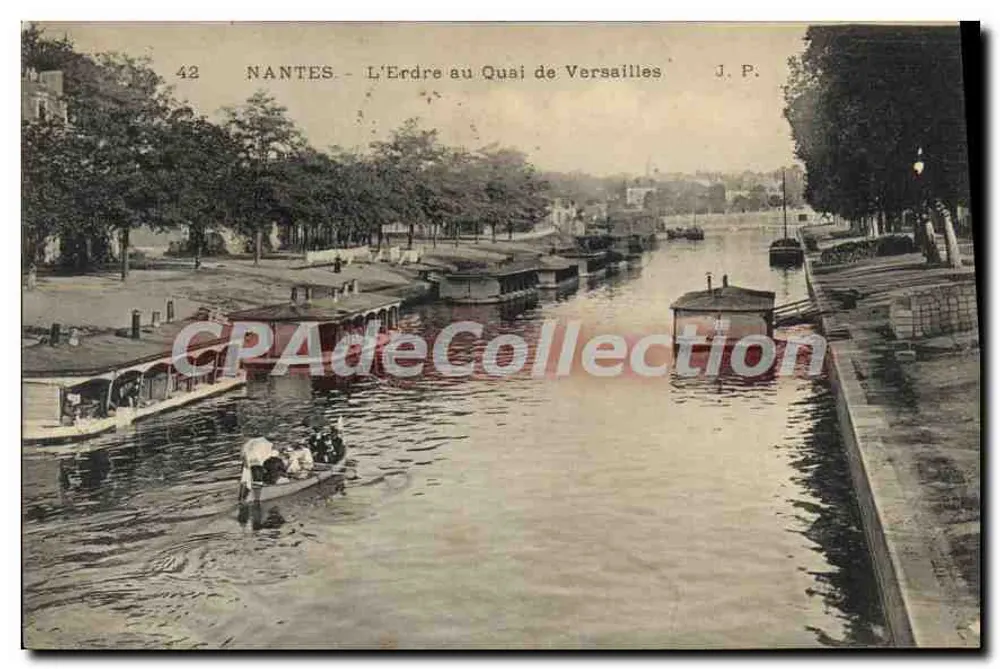 NANTES - L'Erdre am Quai de Versailles — J.P. n°42 - Vorderseite