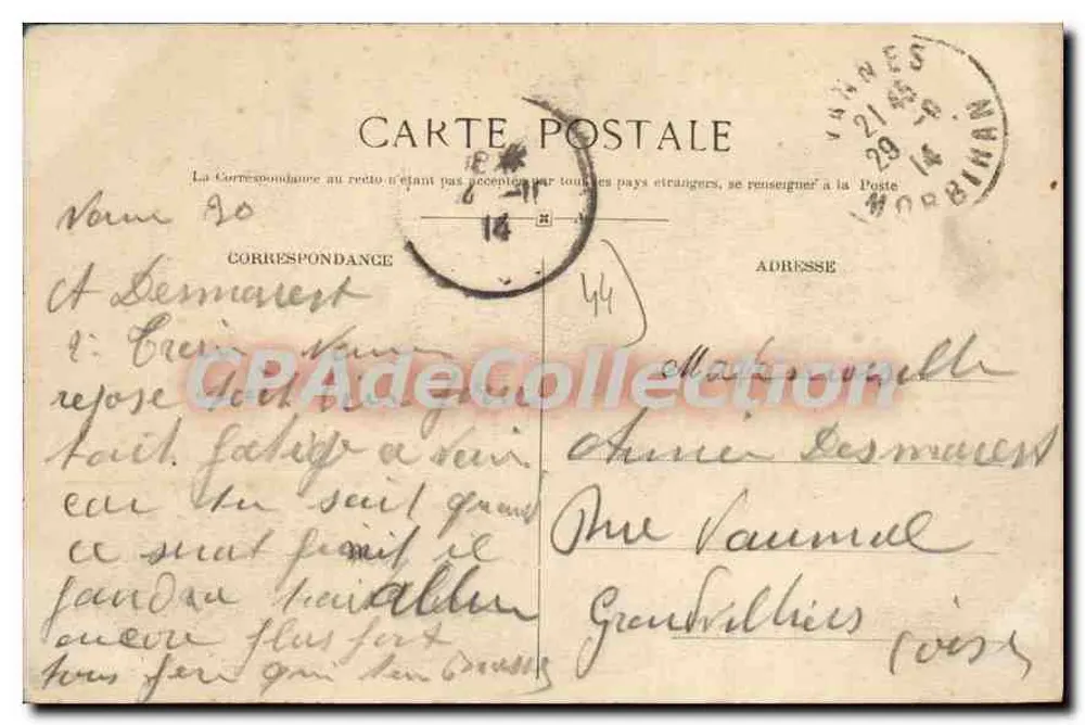 NANTES - L'Erdre am Quai de Versailles — J.P. n°42 - Rückseite