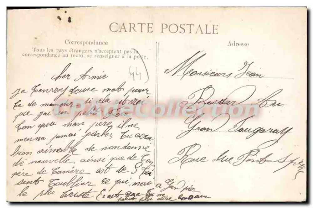 Porta da Sorte de Nantes — Coleção Fompeau Notties — EID - Verso