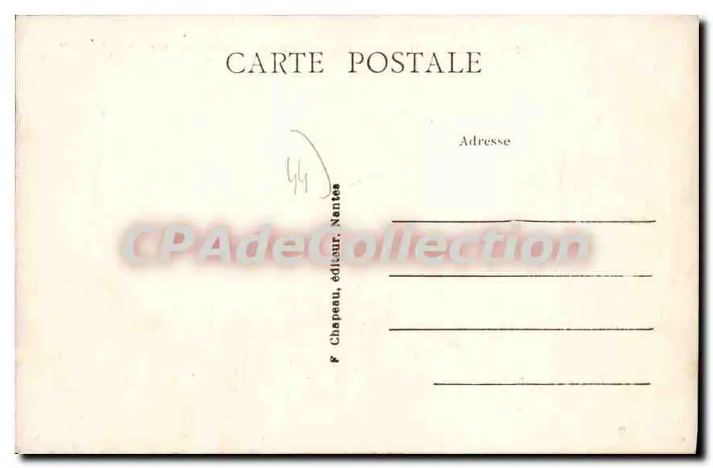 NANTES — Die Börse, Place du Commerce — Das Hotel du Phare (18. Jahrhundert) - Rückseite
