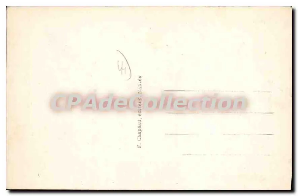 Pornic (Loire-Inf.) — Megalithen von la Motte — Die überdachten Alleen — F. Chapeau, Verlag, Nantes - Rückseite