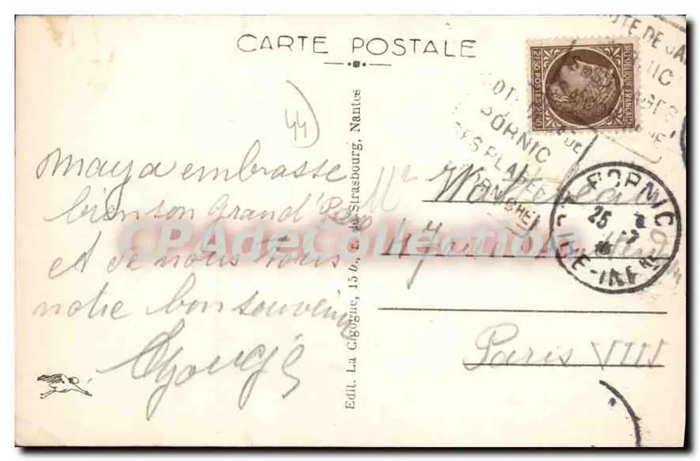 Pornic — Casinò di Gourmalon — Edizione La Géographe, Nantes, n° 536 - Verso