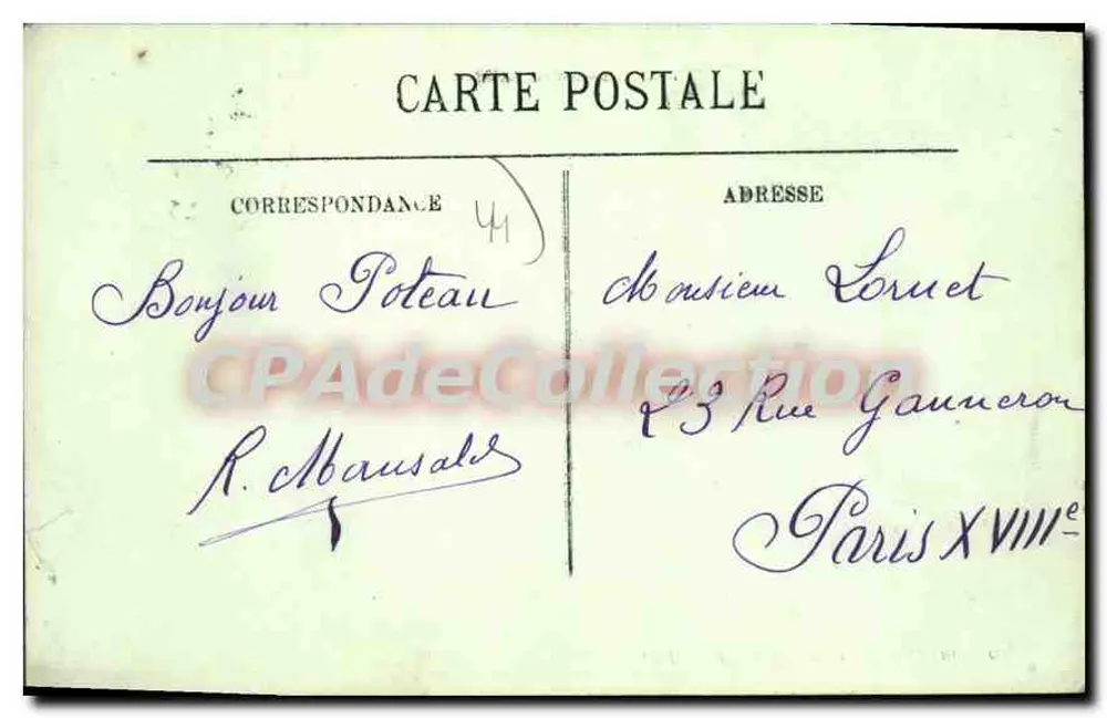 Pornichet — A Praia — LL. — Editor LL. n°10 - Verso