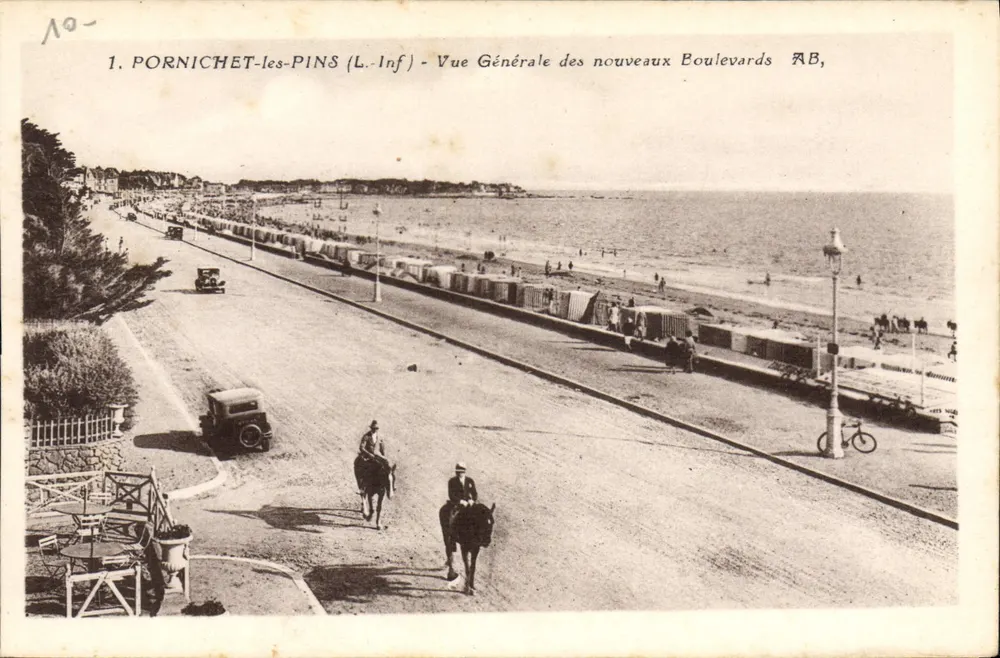 Pornichet-les-Pins (L.-Inf) — Allgemeiner Blick auf die neuen Boulevards AB, - Vorderseite