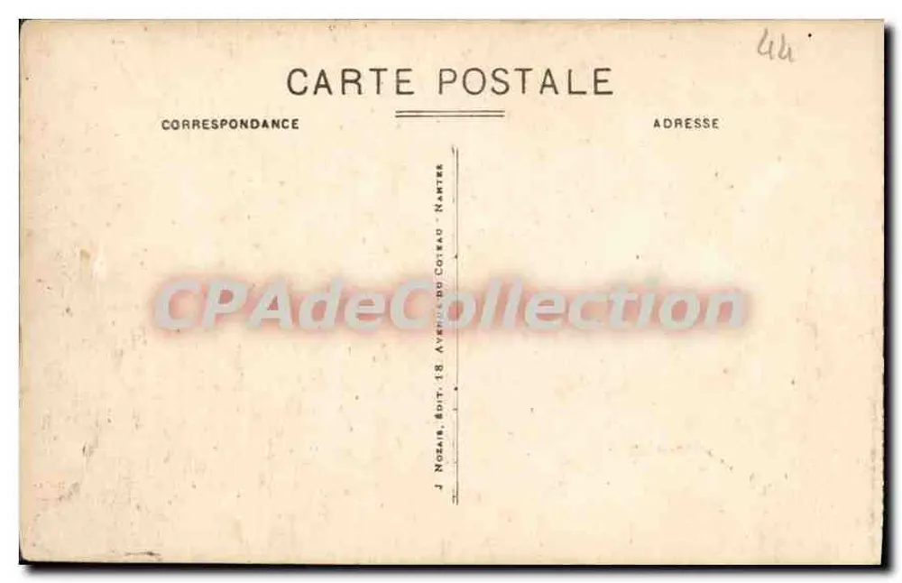 Pornichet - O Hotel de l'Océan — editor J. Nozair, n° 121 - Verso