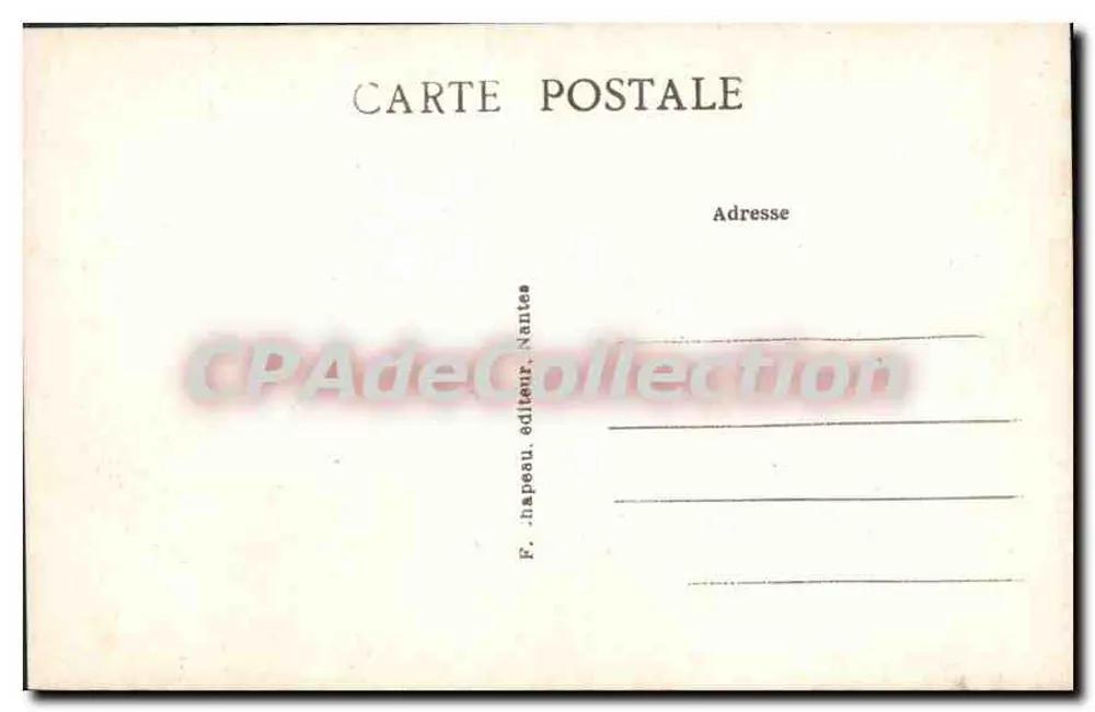 Pornichet (Loire-Inf.) — A Costa de Congrigoux — F. Hapeau, Nantes - Verso