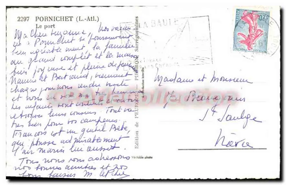 O porto de Pornichet (L.-Atl.) — Edição de Pêruron — n° 2297 - Verso