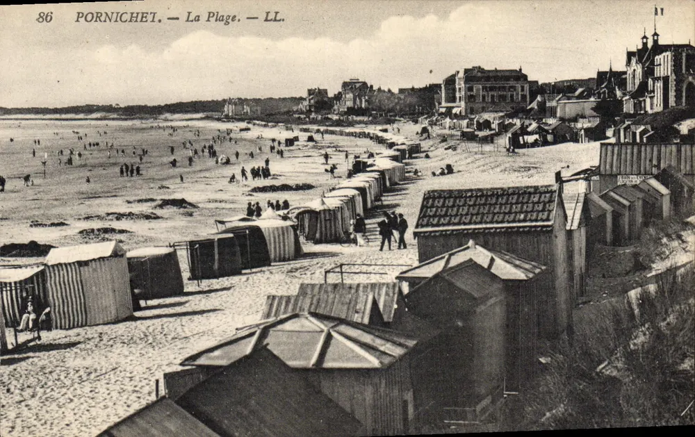 Pornichet — A Praia — LL. — Editor LL, n° 86 - Frente