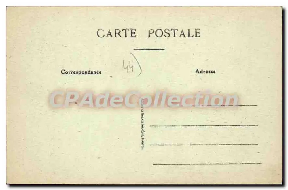 Le Pouliguen (Loire-Inf.) — La spiaggia a marea bassa — Editore: Tournell Télératie, n°77 - Verso
