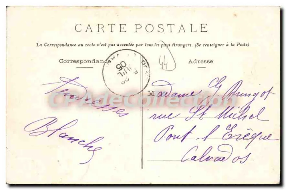 Le Pouliguen (L.-Inf.) - Die Einfahrt zum Hafen — Verlag P. Le Pouliguen, Nr. 1060 - Rückseite