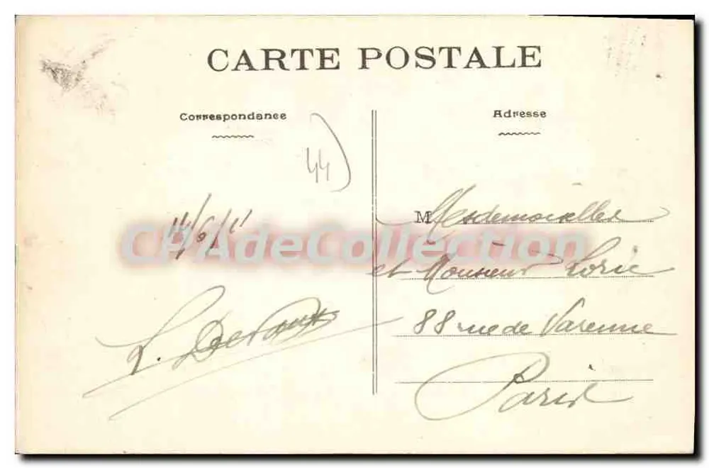 Le Pouliguen (Loire-Inf.) — Ansicht des Hafens — Phototypie Vasselliek, Nantes - Rückseite