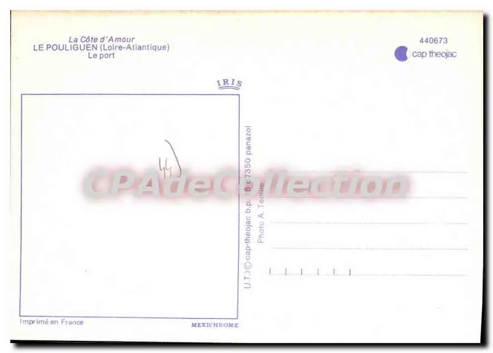 Le Pouliguen — O porto — IRIS (440673) - Verso