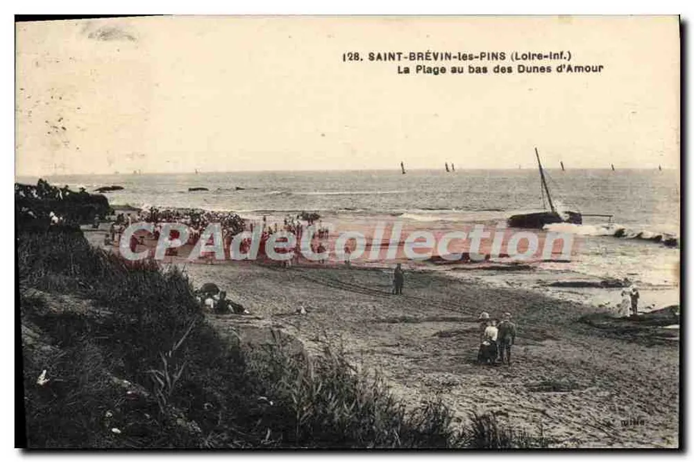 Saint-Brevin-les-Pins — Die Strand am Fuße der Dunes d'Amour — F. Chapeau, Imp.-Édit., Nantes - Vorderseite