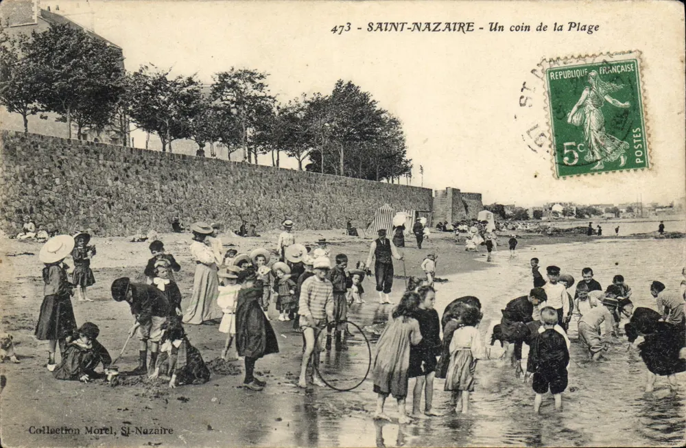 SAINT-NAZAIRE - Ein Stück der Strandpromenade — Sammlung Morel, Saint-Nazaire, n° 473 - Vorderseite