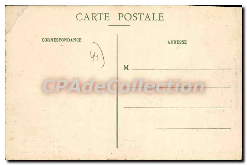St-Nazaire — Die Bahnhofsplatz, Seite der Rue Thiers — Sammlung Delaveau, n°77 bis - Rückseite