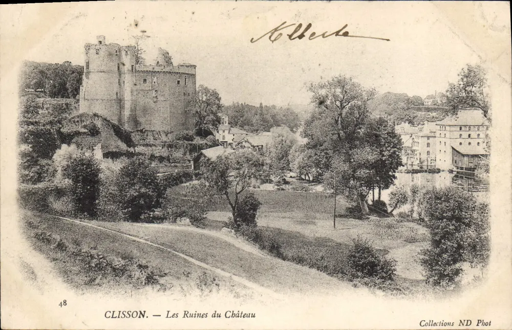 Clisson — As Ruínas do Castelo — Coleções ND Phot, n°48 - Frente
