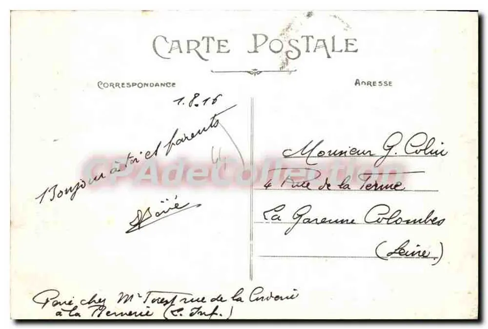 La Bernerie (L.-Inf.) — Vista geral da grande praia — Artaud et Nozais, Nantes, n°81 - Verso