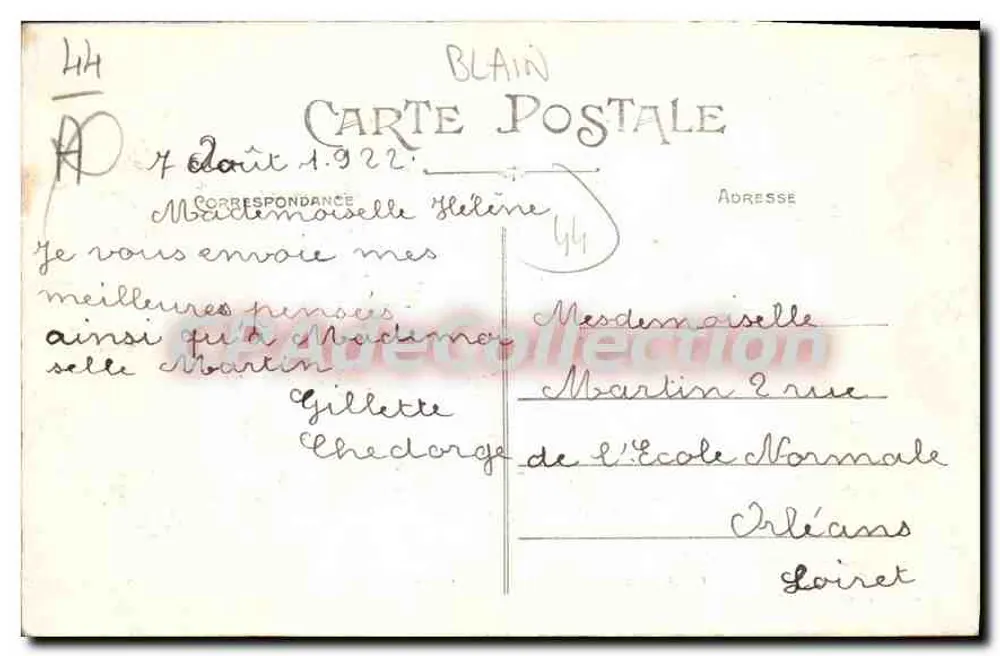 Castelo de Blain — obra-prima da arte militar do século XIV — Artaud e Nozais, Nantes - Verso