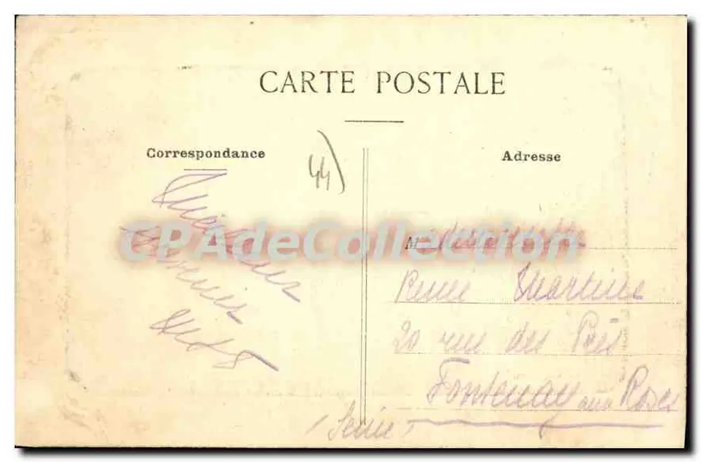 La Bernerie — Rue de la Mar. — Chiffoleau, coiffeur - Verso