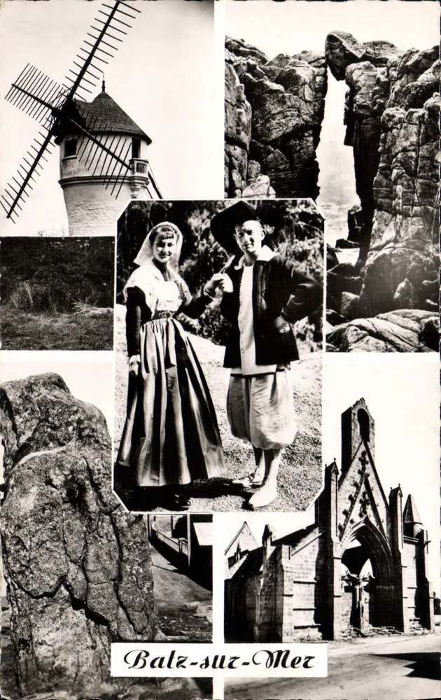 Balz-suz-Mez — Colagem de paisagens e personagens — Réal-Photo - Frente