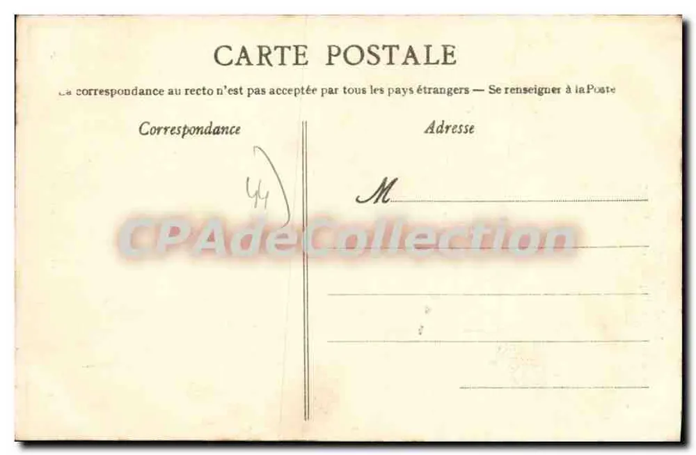 Schlucht nahe der Spitze von Pen-Hareng — PIRIAC (Loire-Inf.) — Verlag: N. Nozais, Santes - Rückseite