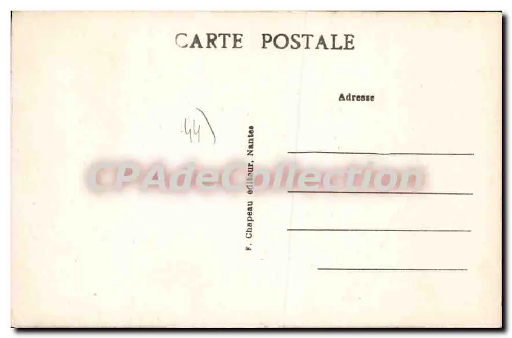 Bretagne, um 1830 — Am Bourg de Batz — Festkleidung — Nr. 135 - Rückseite