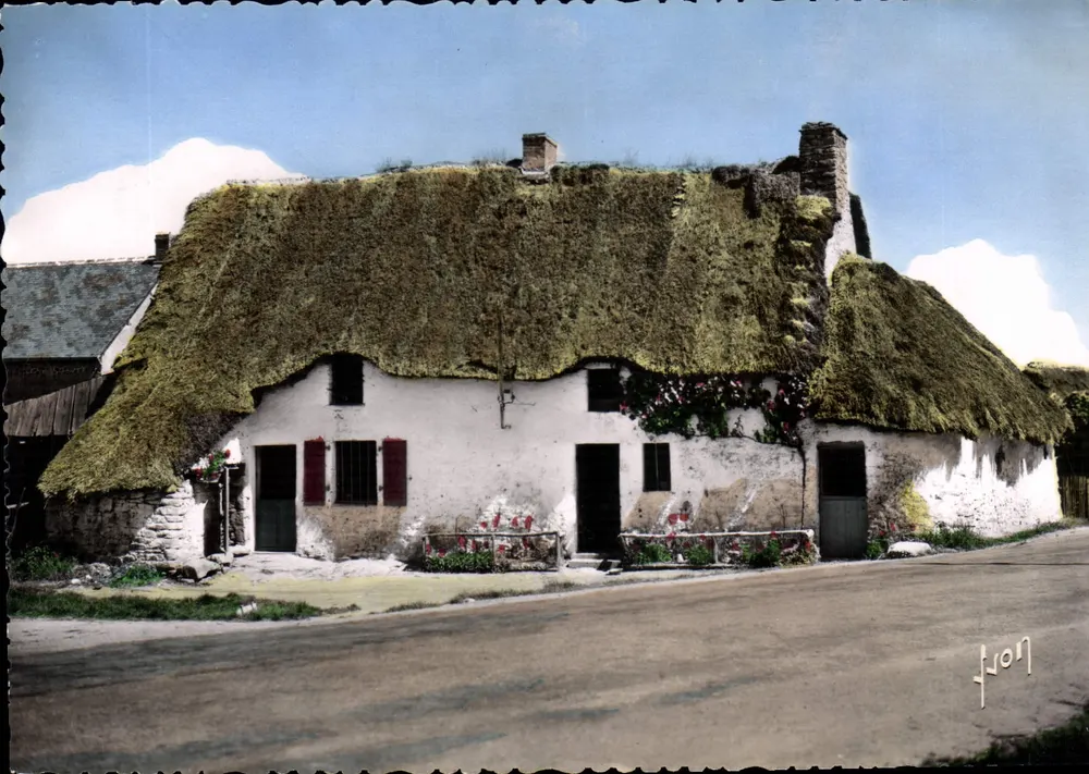 La Brière — Tipo de casa com telhado de colmo — Les Éditions d'Art, Paris - Frente