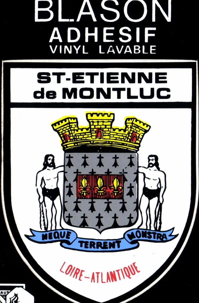 Waschbarer Vinyl-Blason - Saint-Etienne de Montluc - Loire-Atlantique - Vorderseite