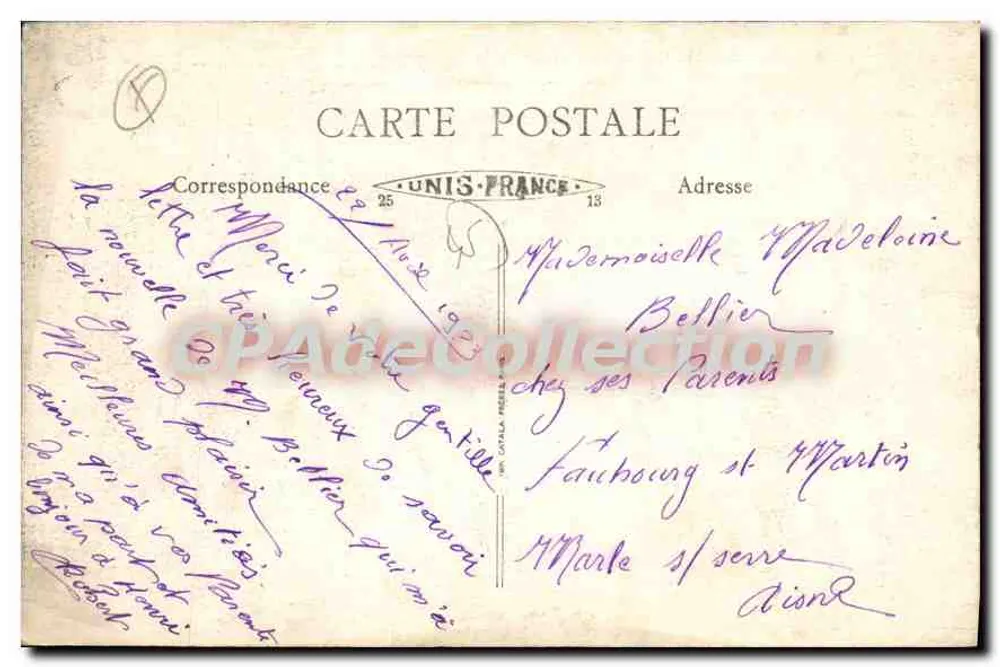Montargis (Loiret) — Entrada da Caserne — Édition F. F. - Verso