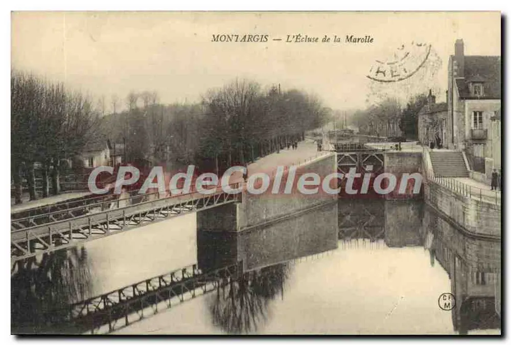 Montargis — A Eclusa da Marolle — Bilhete postal antigo - Frente